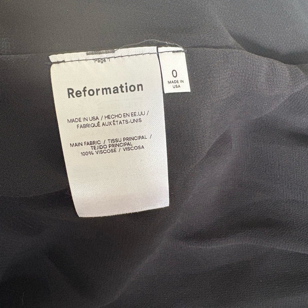 NWT REFORMATION Kourtney Side Slit Dress - Picture 13 of 16